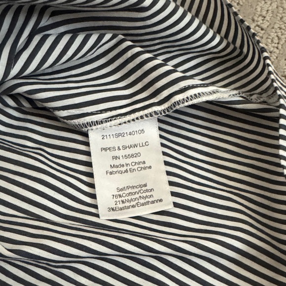 Veronica Beard Striped Button Down Rosamund Shirt - Picture 3 of 7